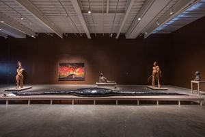 Exhibition view: Wangechi Mutu, _Intertwined_, New Museum, New York (2 March–4 June 2023). Courtesy Ocula. Photo: Charles Roussel.